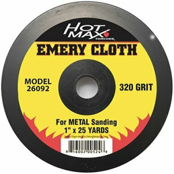 Hot Max EMERY CLOTH1INX25YD 320GRIT 26092